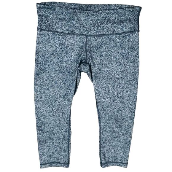 LuluLemon Rio Mist Wunder Under Cropped Leggings Women’s Size 10 - Picture 1 of 9